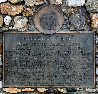 California Historical Landmark #287: Angels Camp California Historical Landmark #287: Angels Camp