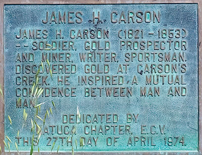 California Historical Landmark #274: Carson Hill California Historical Landmark #274: Carson Hill