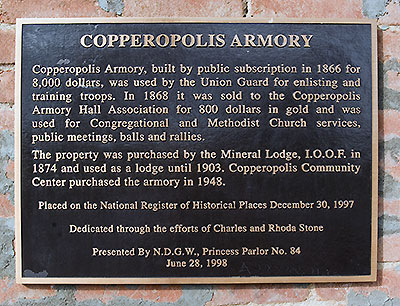 Copperopolis Armory in Calaveras County, California
