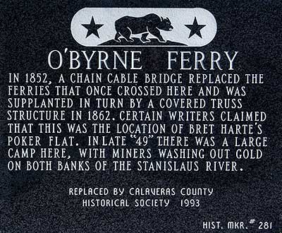 O&rsquo;Byrne Ferry Near Copperopolis, California