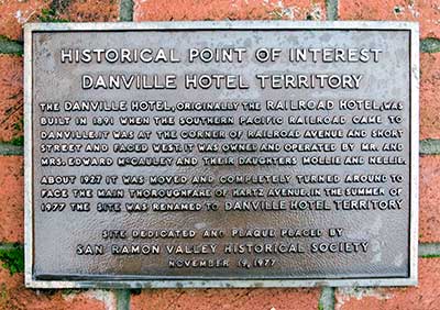 Danville Hotel in Contra Costa County, California