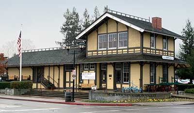Danville Southern Pacific Railroad Depot in Contra Costa County, California