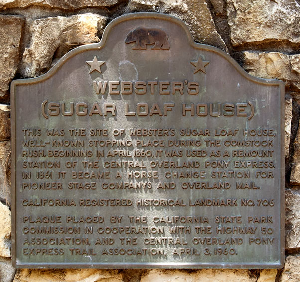 Site of Sugar Loaf House Pony Express Remount Station Near Kyburz, California