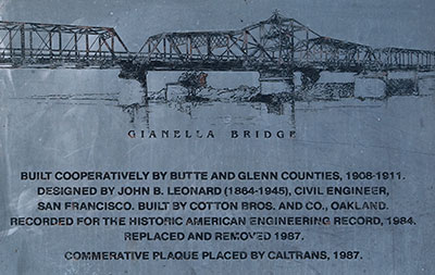 Gianella Bridge Near Hamilton City, California