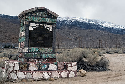 California Historical Landmark 811: Bishop Creek Battleground Near Bishop