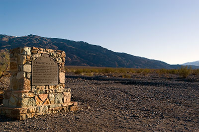 California Historical Landmark 848: Eichbaum Toll Road in Death Valley