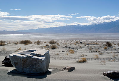 Owens Lake Dust Mitigation Program Near Keeler, California