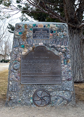 California Historical Landmark 953: Laws Narrow Gauge Railroad Station in Bishop, California