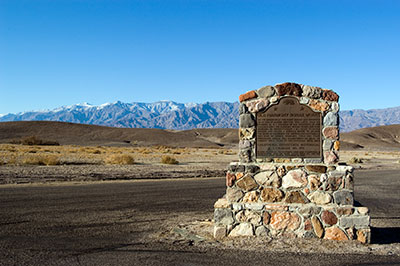 California Historical Landmark 773: Old Harmony Borax Works in Death Valley National Park