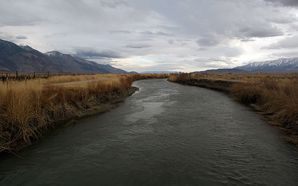 Owens River Near the Town of Independence, California