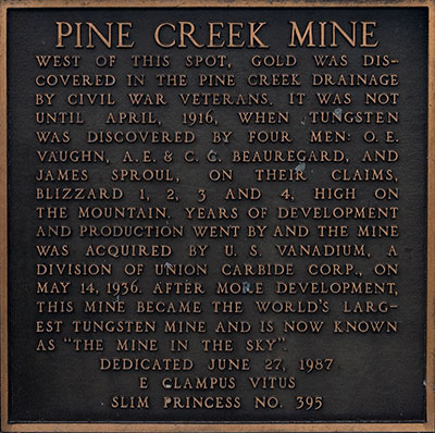 Historic Pine Creek Mine Near Bishop, California