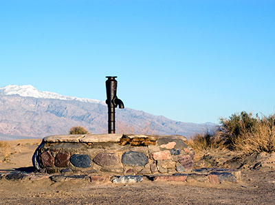 California Historical Landmark 826: Old Stovepipe Wells in Death Valley
