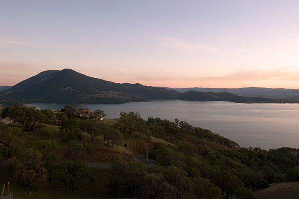 Clear Lake Viewed from Pearl Drive South of Lucerne