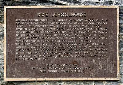 Dixie Schoolhouse in Marin County