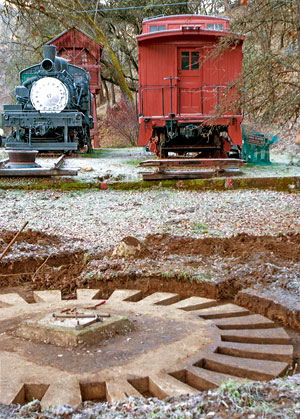 Bagby Turntable and Yosemite Valley Railroad Caboose Caboose in El Portal, California