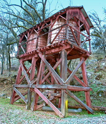 Bagby Water Tanks in El Portal, California