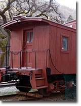 Yosemite Valley Railroad Caboose in El Portal, California
