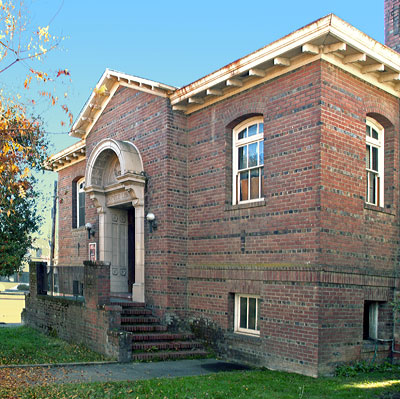 Carnegie Free Library in Willits, California