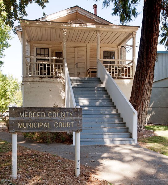 California Historical Landmark #409: First Merced County Courthouse in Snelling