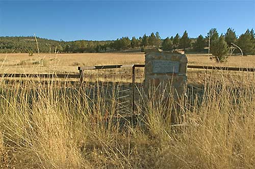 Site of Evans and Bailey Fight Near Canby, California
