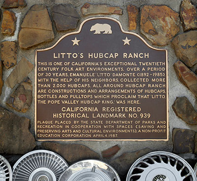 California Landmark 939: Litto&rsquo;s Hubcap Ranch in Napa County