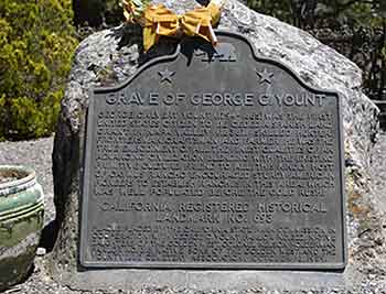 Grave of George C. Yount in the Yountville Pioneer Cemetery