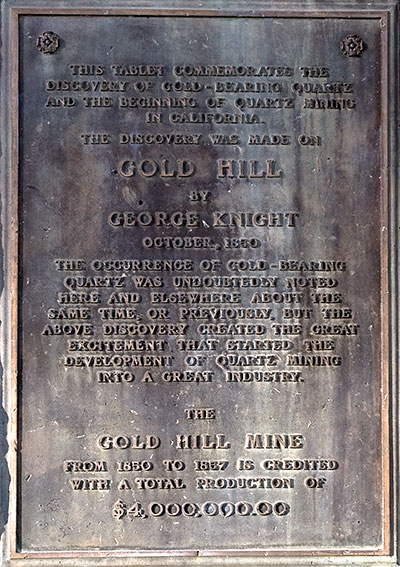 Site of Gold Hill Mine in Grass Valley, California