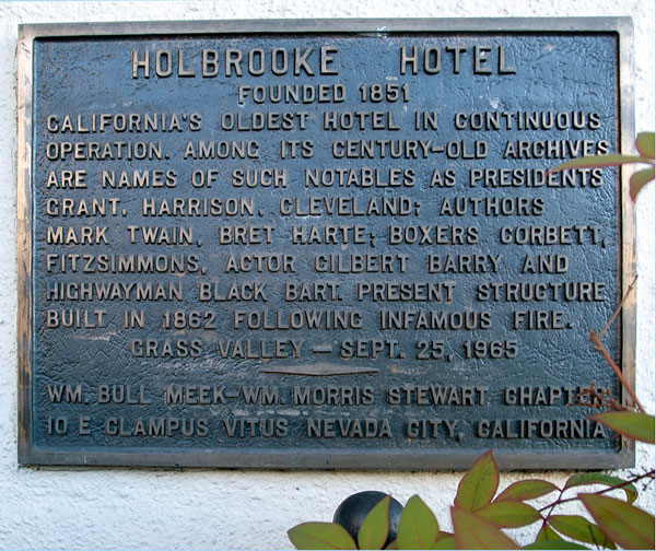 Holbrooke Hotel in Grass Valley, California