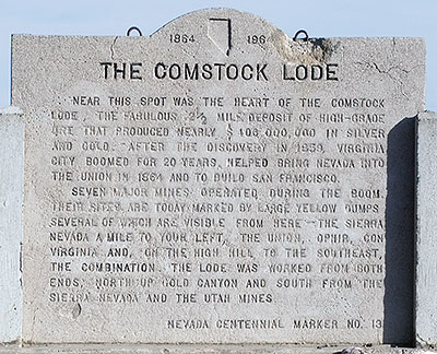 The Comstock Lode, Virginia City, Nevada