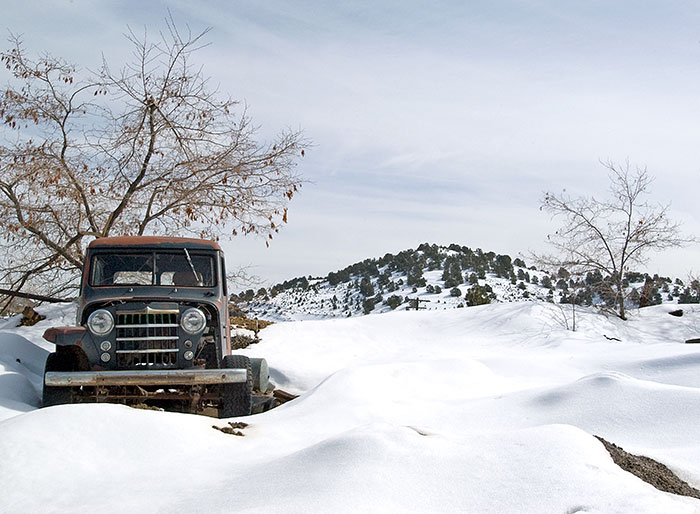 Near the Chollar Mine in Virginia City, Nevada