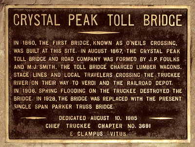 Crystal Peak Toll Bridge