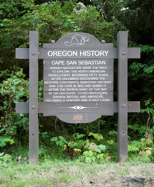 Oregon Historical Marker: Cape San Sebastian