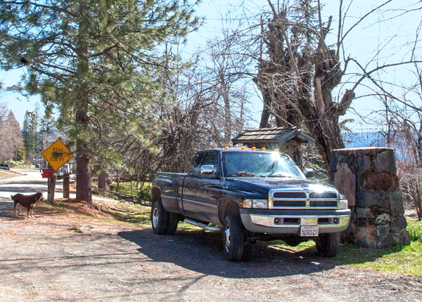 Town of Michigan Bluff in Placer County, California