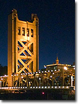 Tower Bridge in Sacramento, California