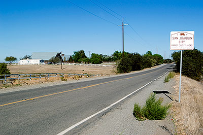 Site of San Joaquin City Near Tracy, California