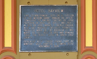 Bayview Hotel in Aptos, California