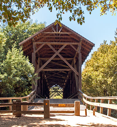 Felton Covered Bridge in Santa Cruz County, California