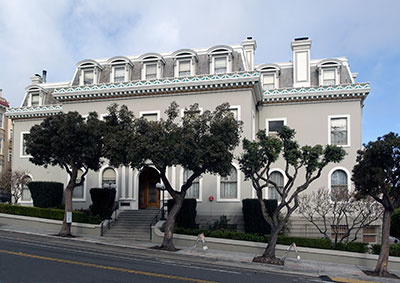 San Francisco Landmark 151: Archbishop&rsquo;s Mansion on Alamo Square. Photograph copyright &copy; 2009 by Alvis E Hendley.