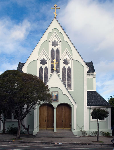 San Francisco Landmark 28: Old Holy Virgin Russian Orthodox Church. Photograph copyright &copy; 2009 by Alvis E Hendley.