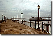 Piers 7 and 3 and the Bay Bridge in San Francisco. Photograph copyright &copy; 2008 by Alvis E Hendley.