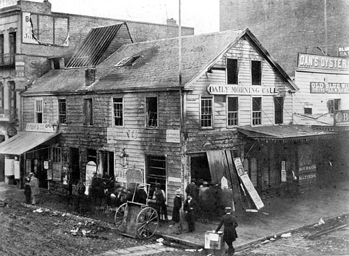 Montgomery and Clay Streets in 1859