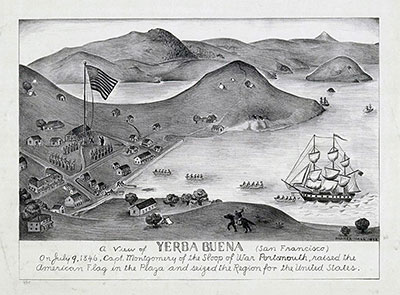 Landing Place of Captain J. B. Montgomery in San Francisco