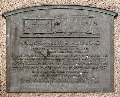 Site of the Eastern Terminus of Clay Street Hill Railroad