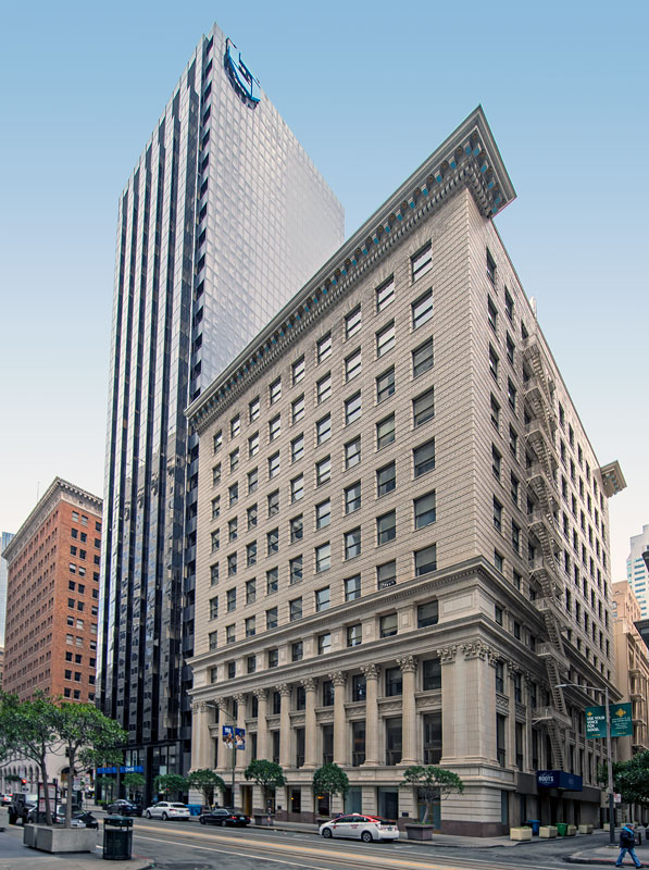 The Insurance Exchange Building was designed by Willis Polk and built in 1913.