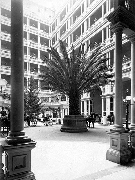 The Garden Court of the Palace Hotel