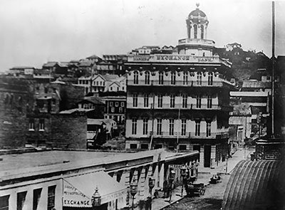 Miners Exchange Bank in 1856