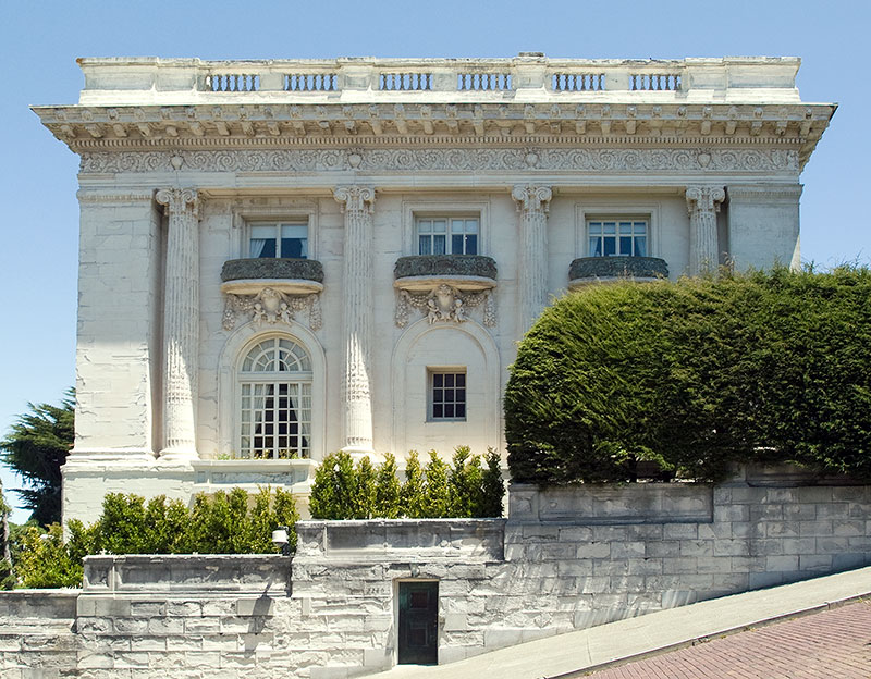Spreckels Mansion West Elevation in 2008