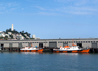 Pier 9 and Telegraph Hill, San Francisco