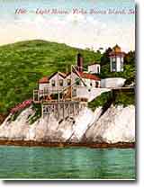 Vintage Postcard of Yerba Buena Island Lighthouse