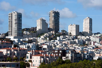 Russian Hill Viewed From Pier 35 Cruise Terminal